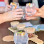 Moontide Distillery tasting paddle